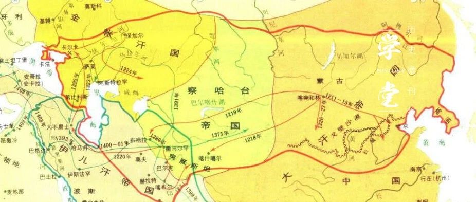 Where on earth is the "land in the river"? why did the four khanates of the Yuan Dynasty want to compete for this place?